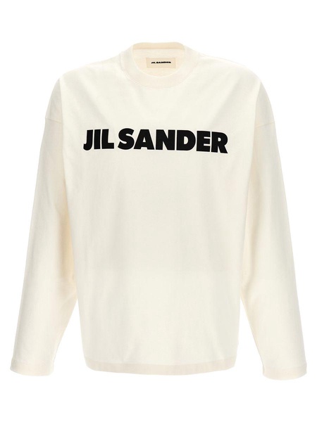 Jil Sander Long Sleeved Logo T