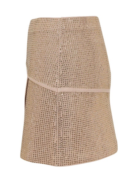 Andreādamo Rhinestone Mini Skirt