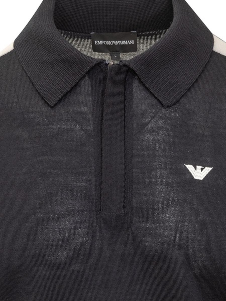 Emporio Armani Knitted Polo Shirt