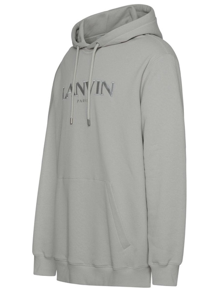 Lanvin Gray Cotton Hoodie