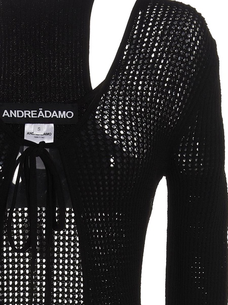 Andreādamo Openwork Long Cardigan