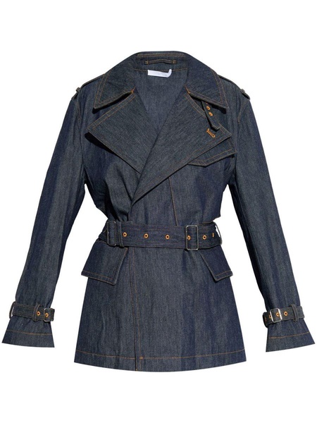 denim trench jacket