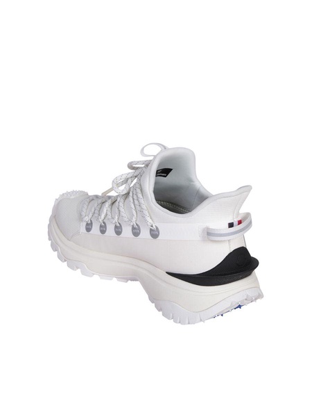 Moncler Woman White Fabric And Rubber Trailgrip Lite2 Sneakers