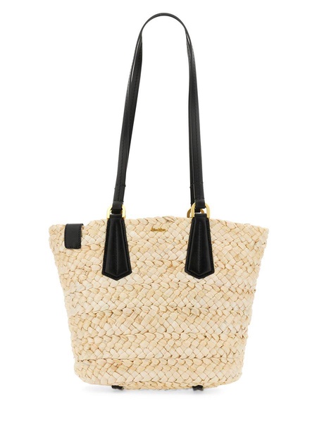 Max Mara Straw Bucket Bag