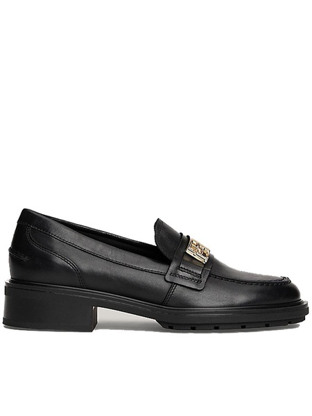 Tommy Hilfiger Logo Leather Loafer Shoes