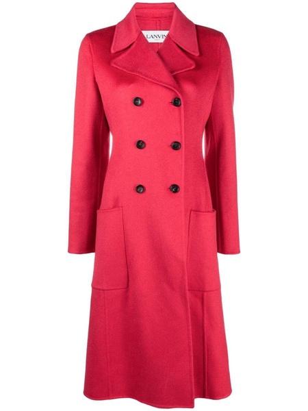 double-breasted cashmere coat 