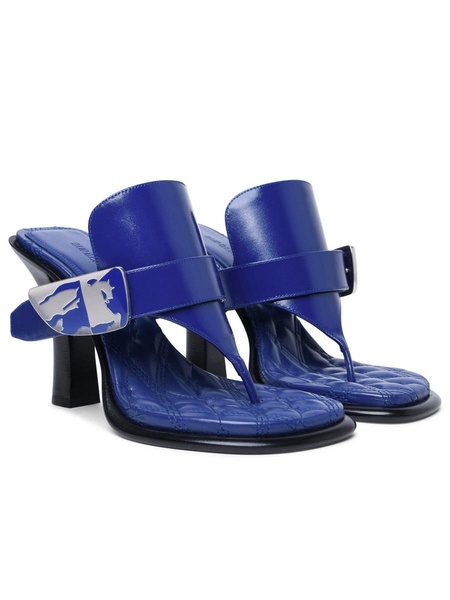 Burberry 'Bay' Blue Leather Sandals Woman