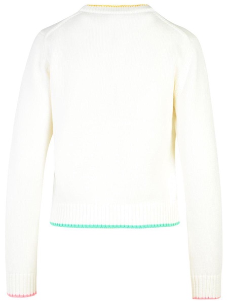 Casablanca White Cotton Sweater