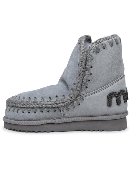 Mou Eskimo Grey Sheepskin Ankle Boots