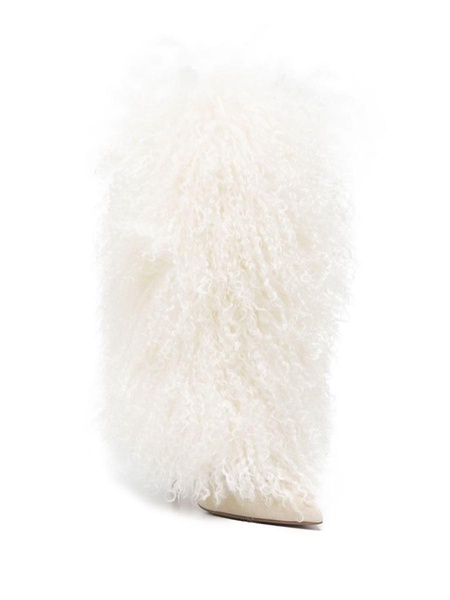 Paris Texas Furry Stiletto Midcalf Boot