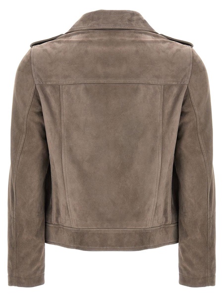 Brunello Cucinelli Biker Zipped Jacket