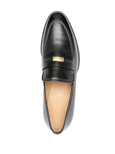 Plume leather loafers