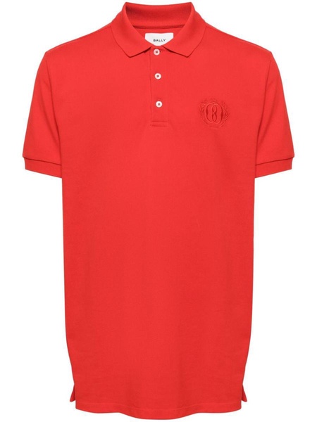 logo-embroidered organic cotton polo shirt