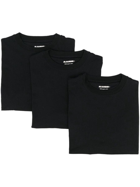 Jil Sander Plus Logo Cotton T Shirt 3pack