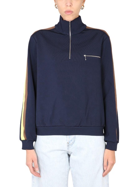 Tory Burch Sweatshirt With Front Zipper