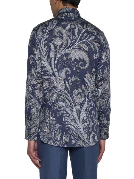 Paisley Shirt, Blouse Blue