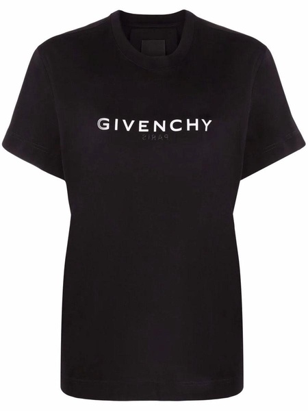 Givenchy Logo Printed Reverse Crewneck T-Shirt