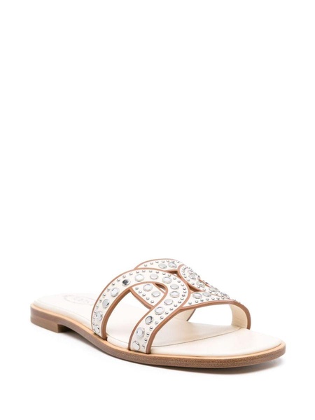 Tod'S Leather Flat Sandals