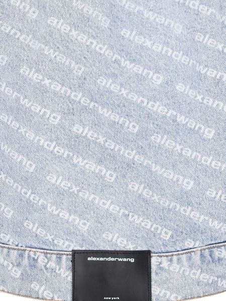 Alexander Wang Logo Printed Denim Jacket