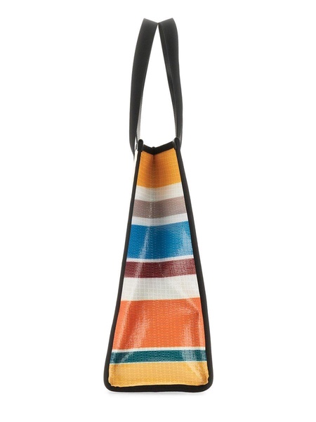 Etro Logo Detailed Striped Tote Bag