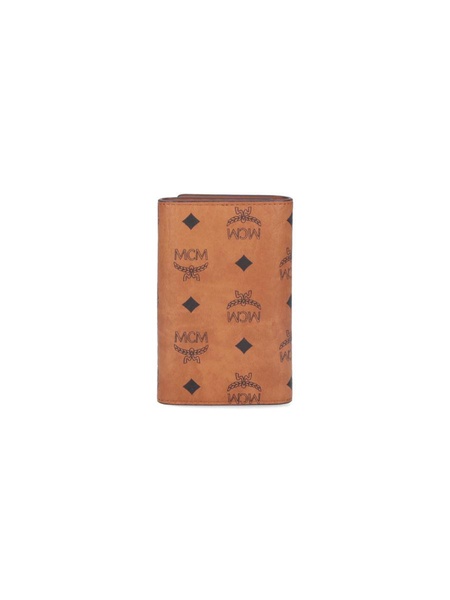 MCM All-Over Logo Printed Key Wallet