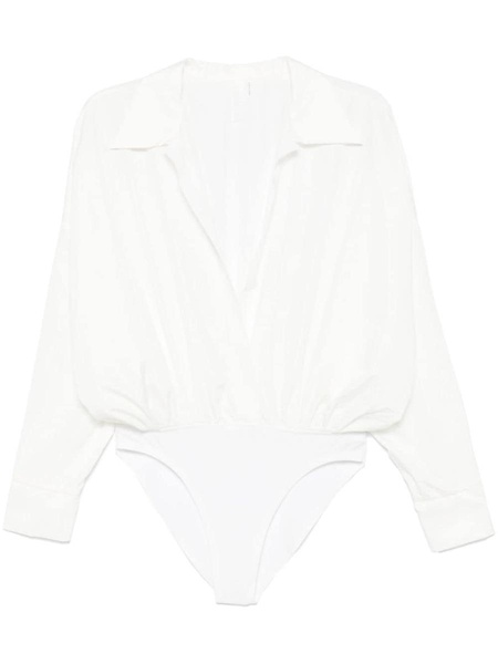 Norma Kamali Oversized Bodysuit Shirt