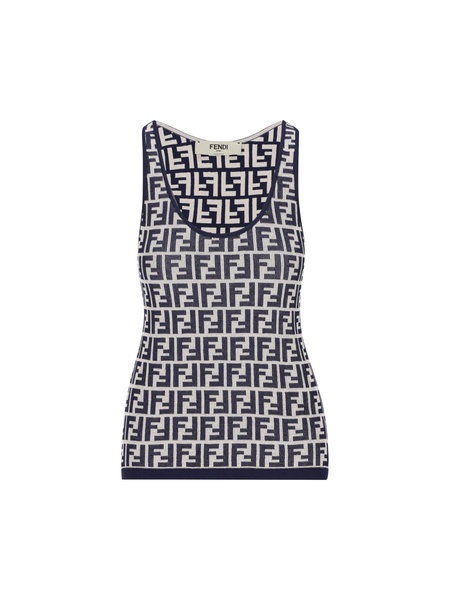 Ff Jacquard Ribbed Tank Top