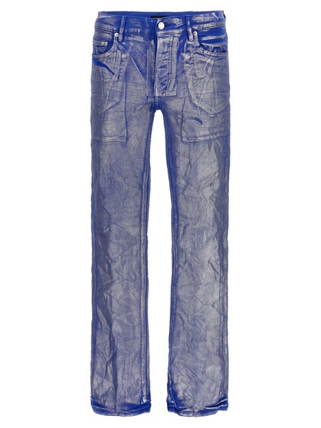 Purple Brand 'Silver Foil Flare' Jeans