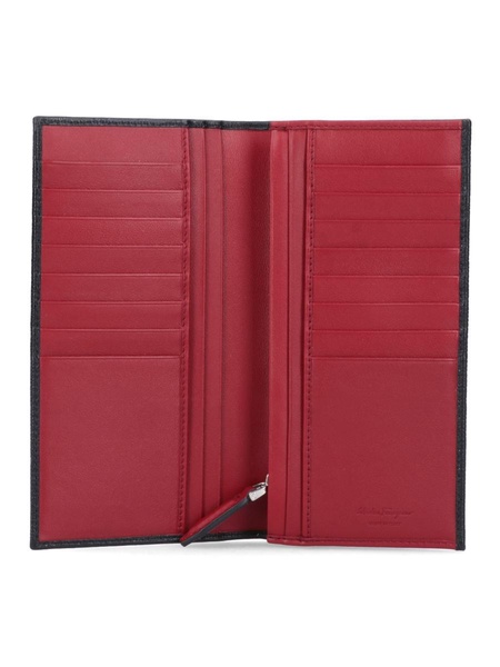 Ferragamo Gancini Organiser Wallet Black/Red