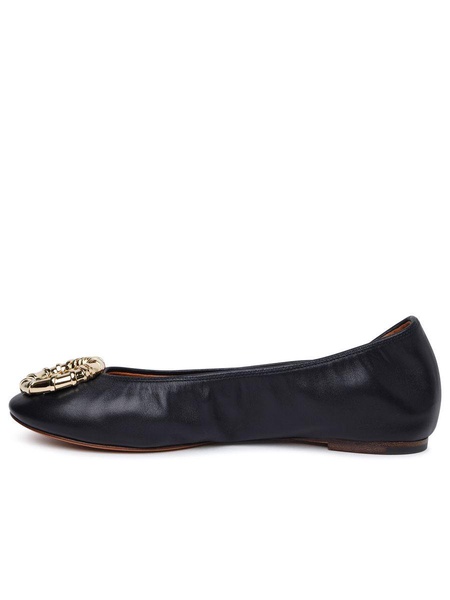 Lanvin 'Melodie' Black Lambskin Ballet Flats Woman