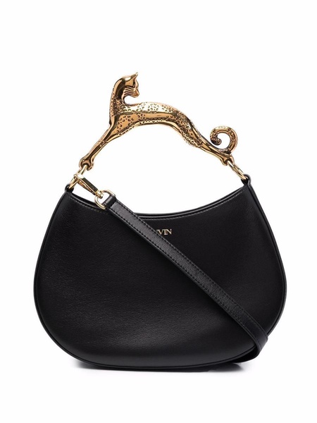 Lanvin Cat Hobo Bag In Calf Leather With Shoulder Strap