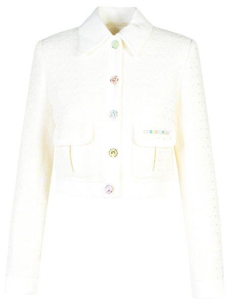 Casablanca White Cotton Blend Jacket