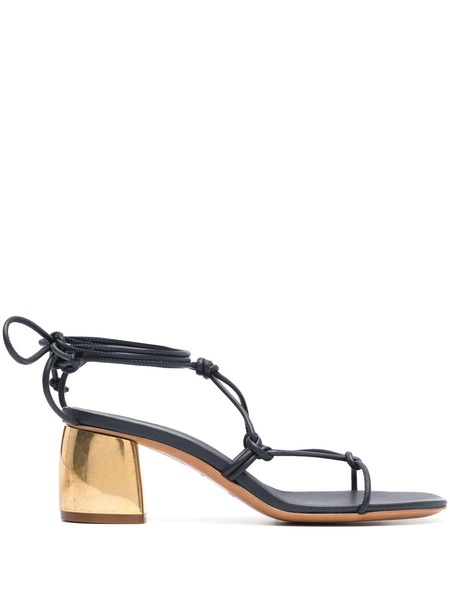 Forte_Forte Golden Heel Nappa Leather Stringssandals Shoes