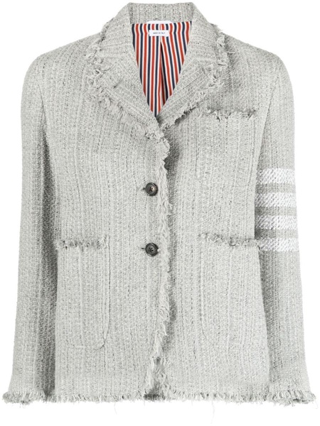 4 Bar-stripe tweed jacket