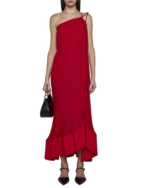 Lanvin Long Pleated Dress