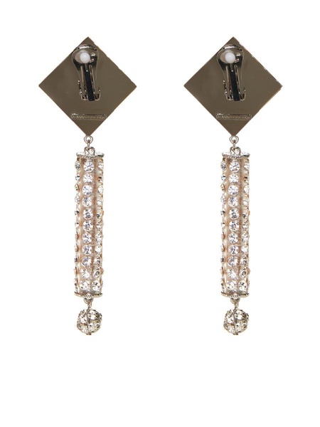 Alessandra Rich Embellished Pendant Earrings