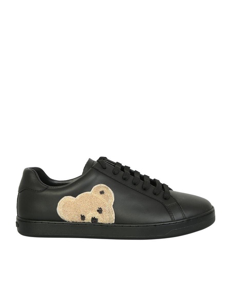 teddy motif low-top sneakers