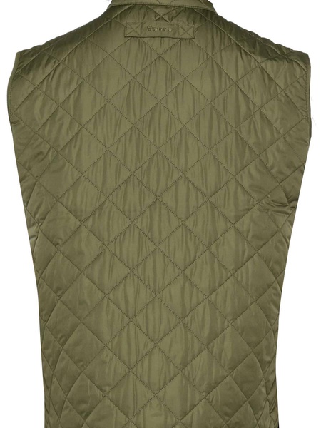 diamond-quilted logo-embroidered gilet