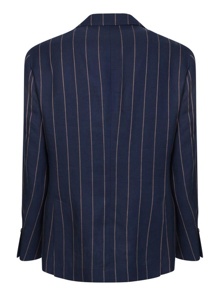 Blue Pinstripe Tailored Jacket