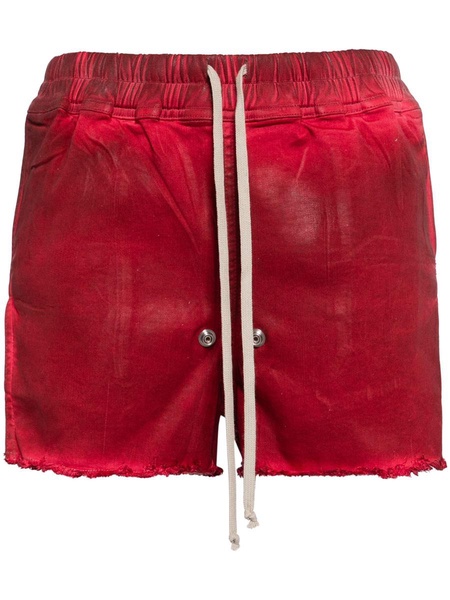 Rick Owens Side-Slit Denim Shorts