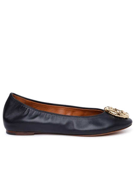 Lanvin 'Melodie' Black Lambskin Ballet Flats Woman