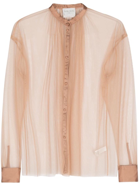 Forte_Forte Tulle Bohemian Shirt Clothing