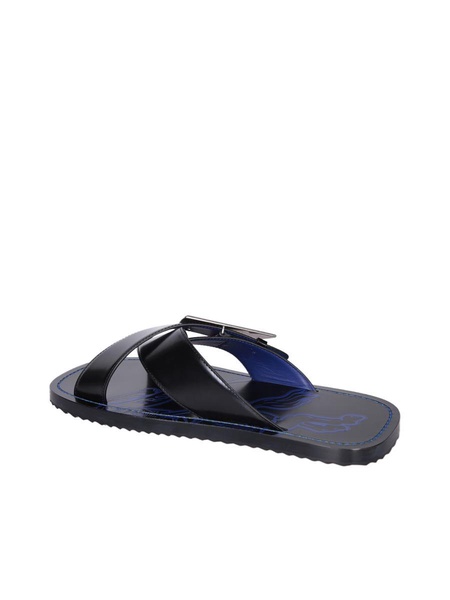 Ekd Stripe Shield Sandals