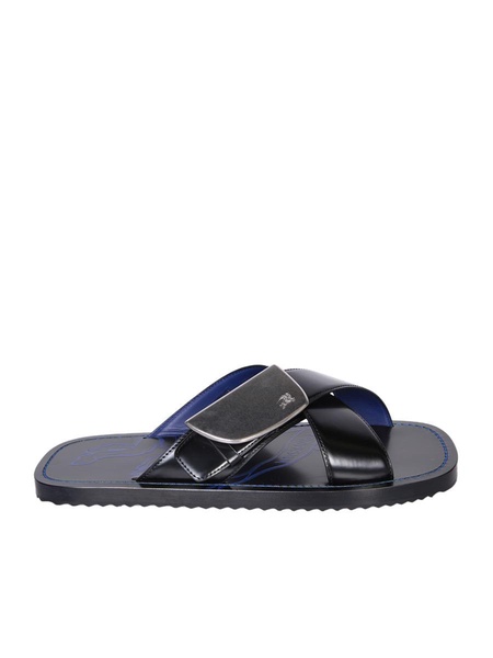 Ekd Stripe Shield Sandals