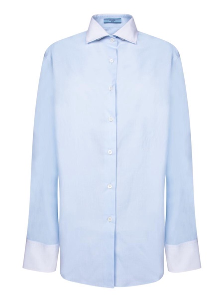 Prada Logo-Embroidered Button-Up Shirt