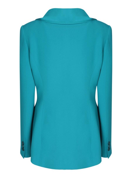 Rouche Enver Satin Turquoise Jacket