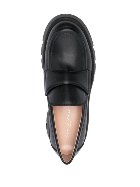 75mm chunky leather loafers