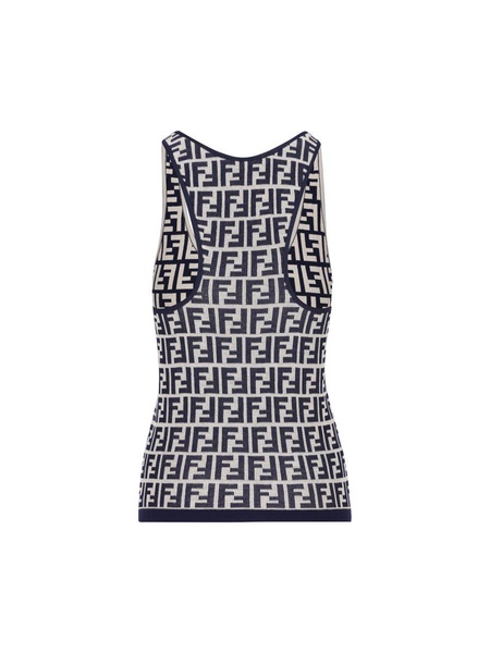 Ff Jacquard Ribbed Tank Top