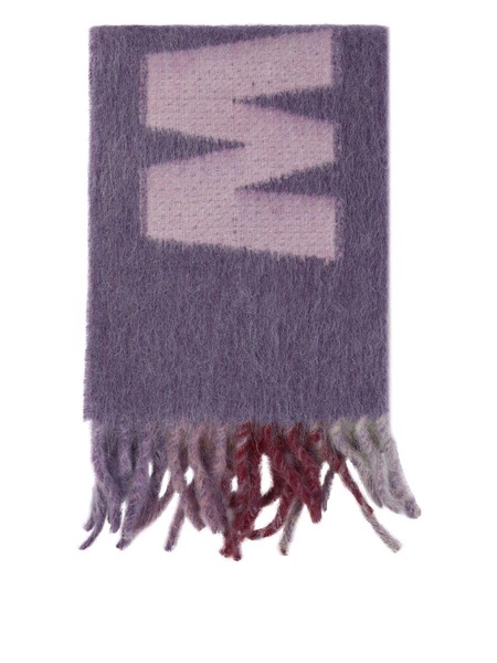 Scarf With Logo Scarves Purple