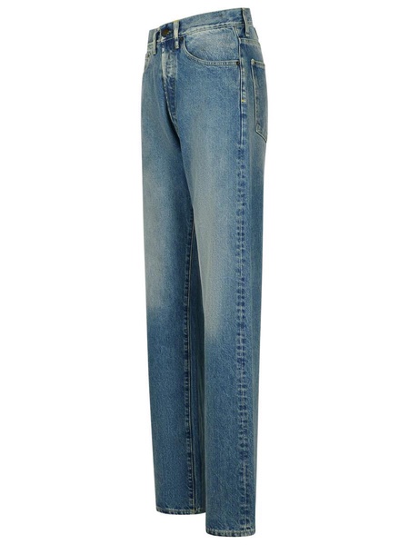 Maison Margiela Light Blue Denim Jeans Woman